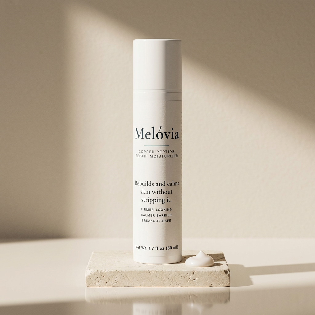 Melóvia — copper-peptide face and neck repair cream