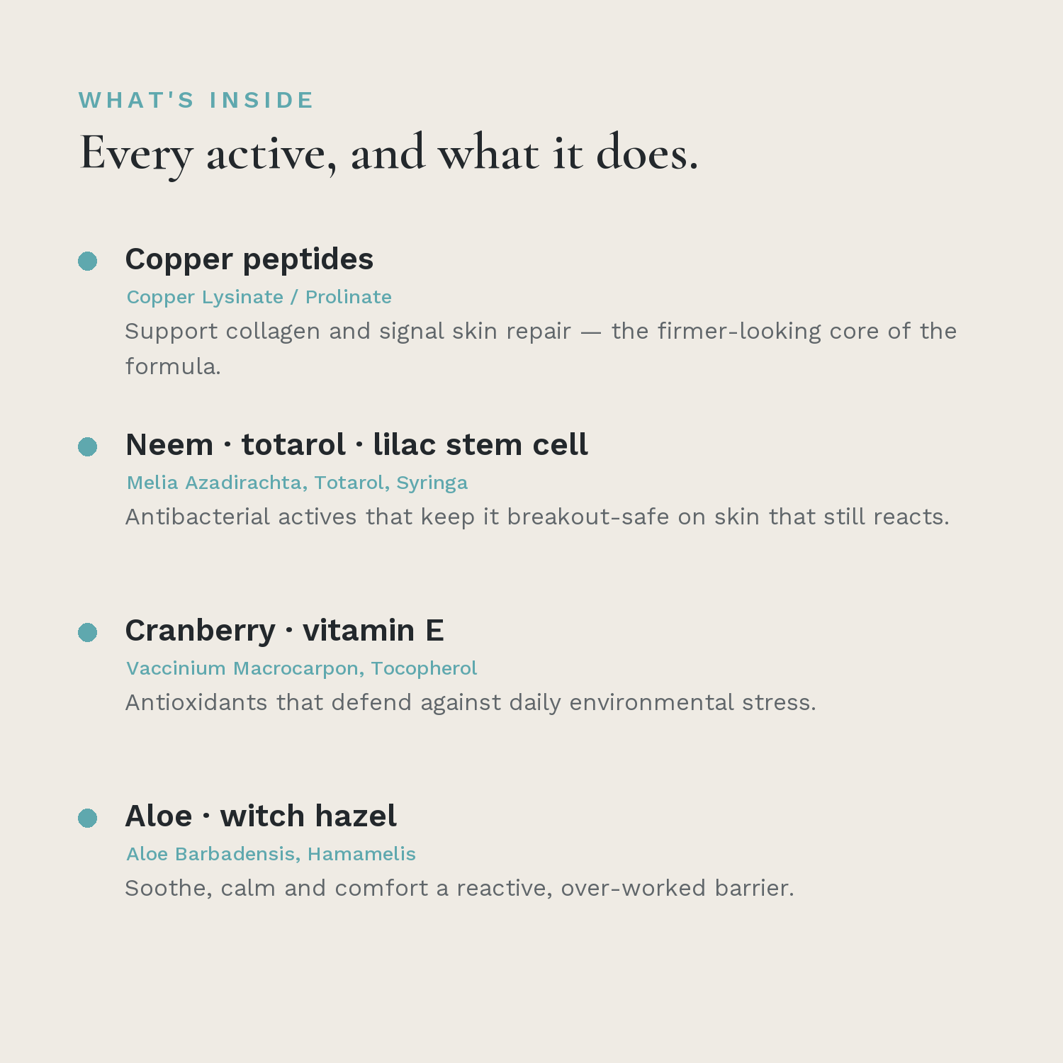 Melóvia — key active ingredients